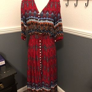 Boho Drawstring Dress Size XL